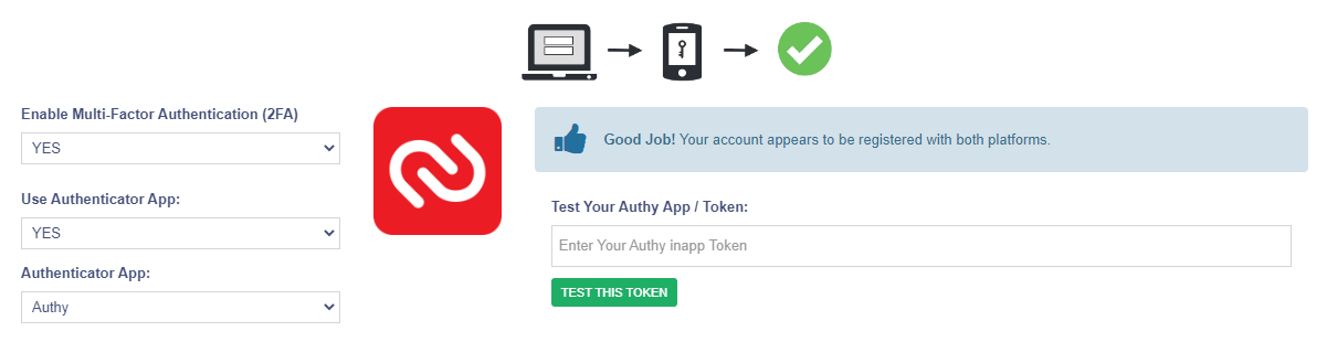 LucidTrac Supports Authy MFA Tool