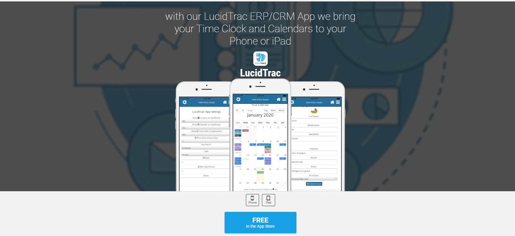LucidTrac Mobile ERP