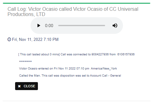 Viewing Contact Call Logs - #LucidTracLearn - Calendar Recordings